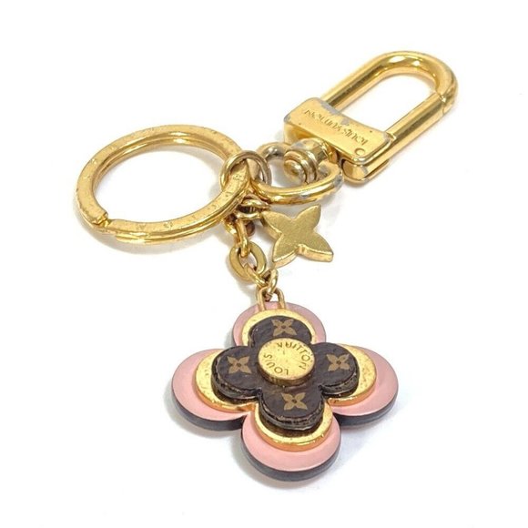 LOUIS VUITTON Monogram Porte Cles Blooming Flower BB Key Holder - Picture 1 of 9
